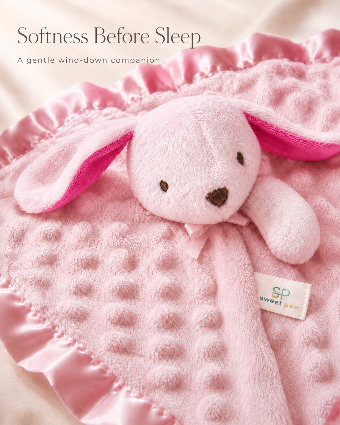 Sleep Starts with Softness: The Sweet Pea Bunny Lovey